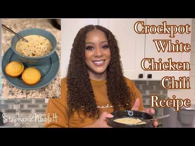 Crockpot White Chicken Chili Recipe | Easy Recipe | Crock Pot Meals | Fall Favorite Recipe