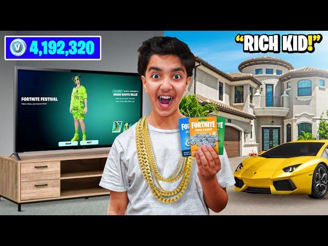 A Day in the Life of a FORTNITE RICH KID!