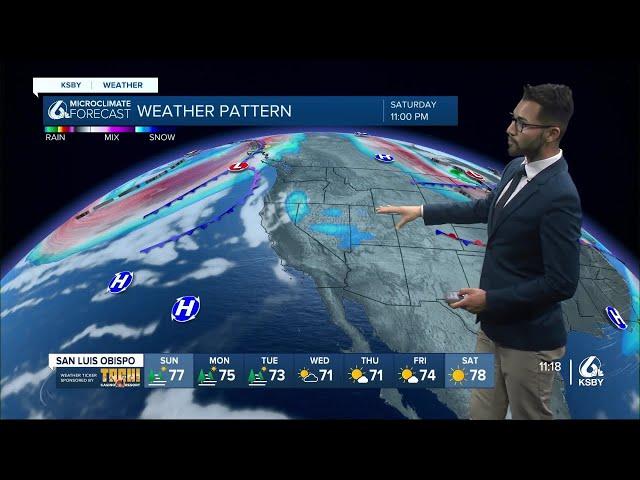 A cooling trend is expected through Monday