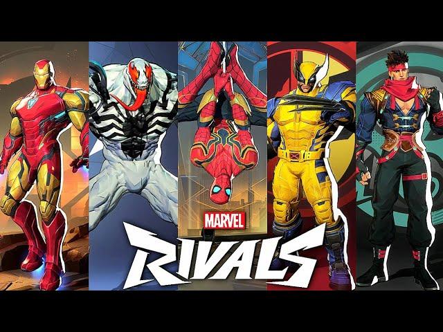 Marvel Rivals All Characters Skins & Outfits | Full Roster (4K)