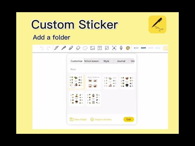 Jnotes Tutorial | Introducing the Custom Sticker Feature! 