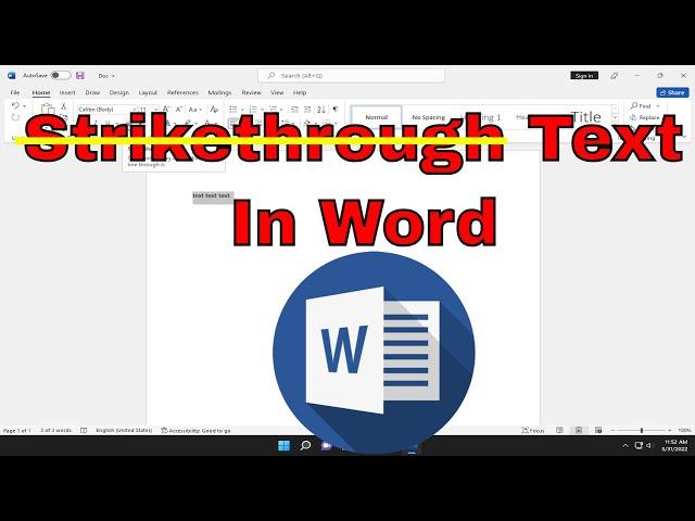 How to Strikethrough Text in Microsoft Word [Tutorial]