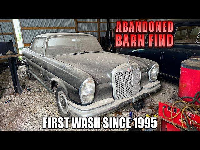 First Wash Since 1995: Barn Find Mercedes 220 SE! | Car Detailing Restoration