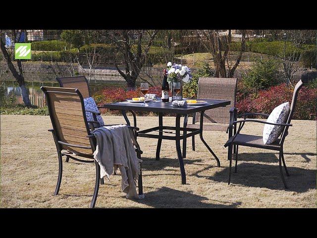 Nuu Garden® 5-Piece Textilene Dining Set