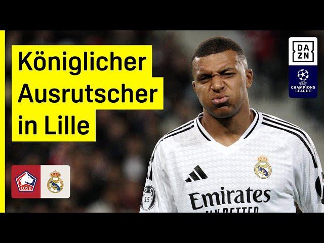 Güler hat das Tor auf dem Kopf! Real patzt: Lille - Real Madrid | UEFA Champions League | DAZN