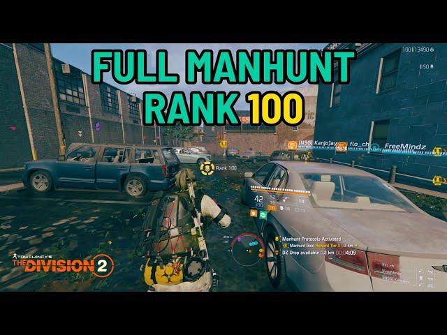 The Division 2 I Full Manhunt Rank 100 I Dark Zone I PvP