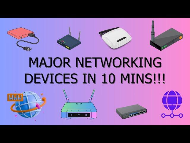 Major Networking Devices Explained in 10 MINS! High Quality, Networking Devices, Networking Basics