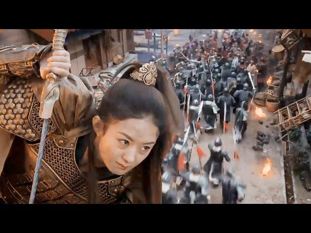 A girl with unmatched martial arts holds her sword, defending a lone city against an army of 100,00