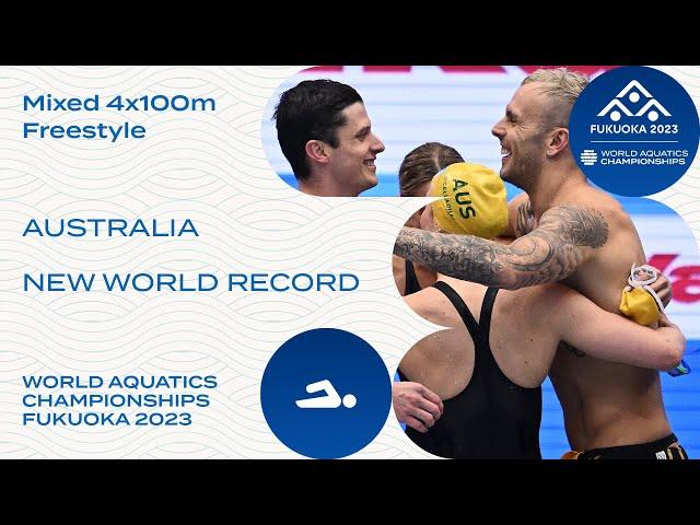 NEW WORLD RECORD | Australia | Mixed 4x200m Freestyle