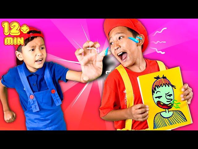 Funny drawing song + More Nursery Rhymes & Kids Songs