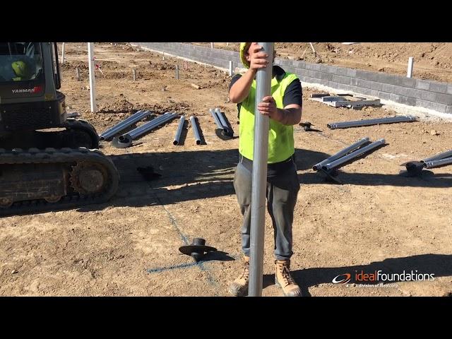 Ideal Foundations  - Screw Pier/Pile Installation