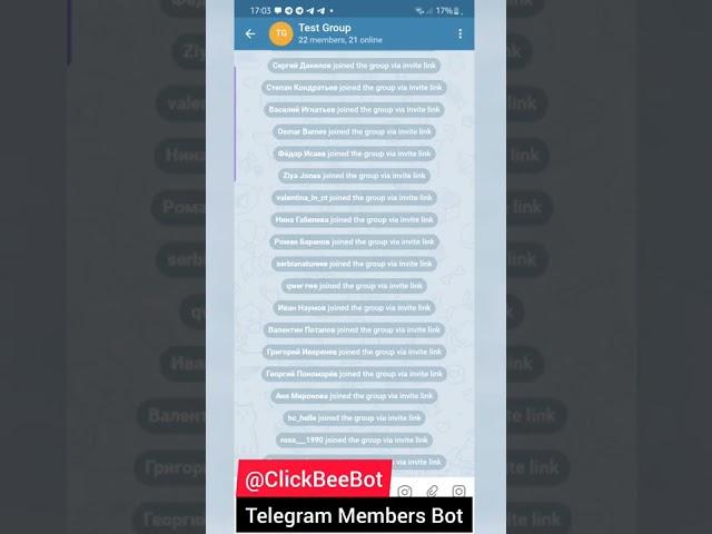 Telegram Members Adder Bot - @ClickBeeBot