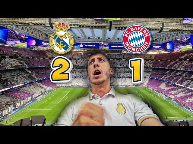 ¡ A LA FINAL !  HINCHA MADRIDISTA REACCIONA en el NUEVO BERNABÉU al Real Madrid 2-1 Bayern Munich