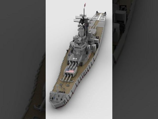 Battleship: USS Wisconsin (Iowa Class Battleship) | Lego Speed Build