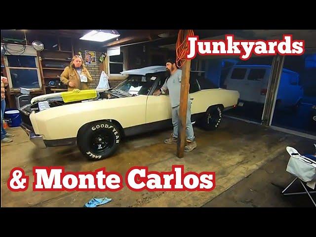 JunkYard run & Austin's 72 Monte Carlo