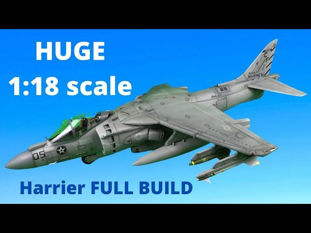 MODEL BUILD HUGE HOBBYBOSS AV-8B HARRIER II IN 1:18 SCALE | Length 806mm Wingspan 514mm ️