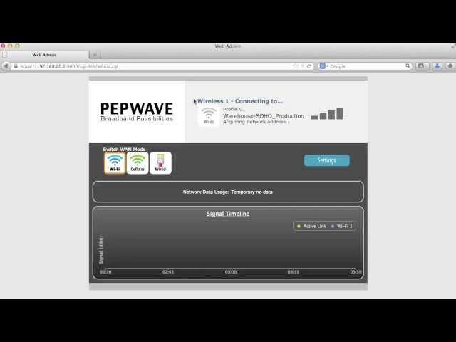 Pepwave Surf On The Go - WiFi as WAN Setup