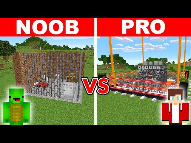 NOOB vs PRO: PRISON BREAK BUILD CHALLENGE