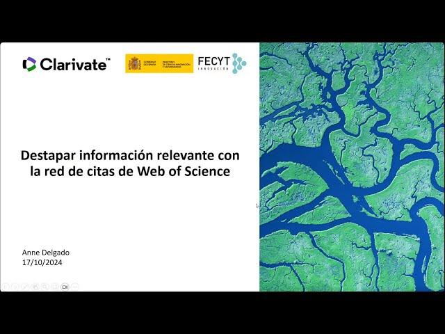 Destapar información relevante con la red de citas de Web of Science