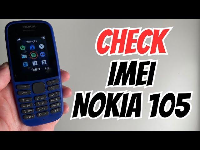 How to Check The IMEI on Nokia 105