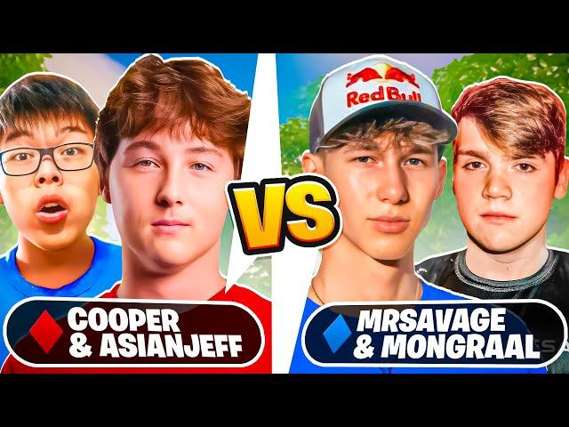 Cooper & AsianJeff VS MrSavage & Mongraal (TOXIC!)