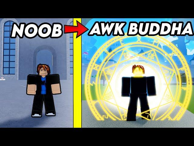 Going From Noob To Fully Awakened Buddha IN ONE VIDEO | Roblox Blox Fruits