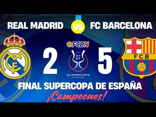 FULL MATCH REAL MADRID VS BARCELONA FINAL SUPER COPA 2025 EL CLASSICO( 13 JANUARY 2025 )