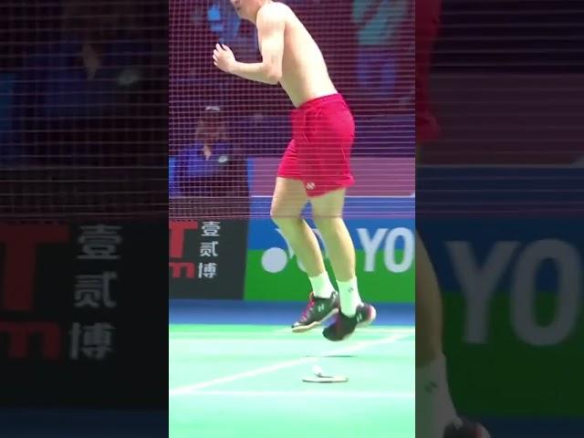 What a celebration by Li Shi Feng! Watch till the end.  #shorts #badminton #BWF