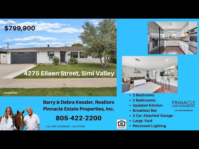 Single Story Home For Sale 4775 Eileen Street in Simi Valley, California