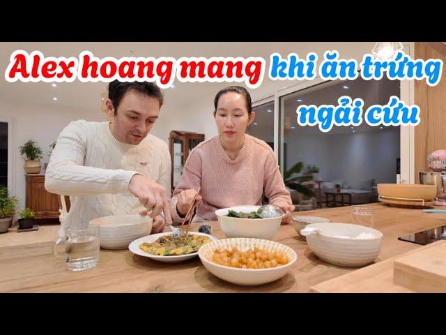 #223 Trứng ngải cứu, canh rau tập tàng có làm chồng Pháp thích? Lượm táo rụng đầy ngoài vườn