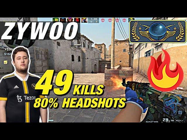 ZywOo matchmaking dust2 (49 kills) 80% HEADSHOTS !?!  CSGO ZywOo POV