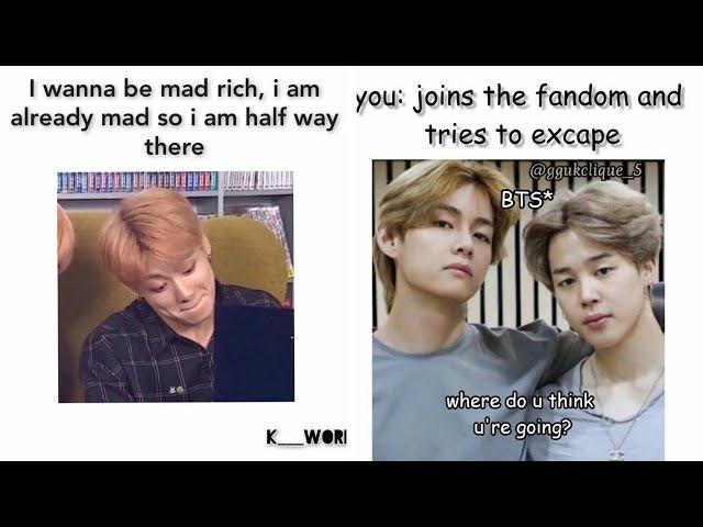 BTS funny & relatable memes -81 ||BTS Memes Adda||