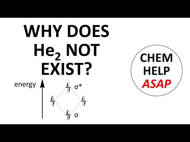 why does helium not form a He2 molecule?