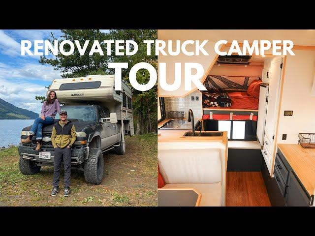 RENOVATED Truck Camper Tour | Off-Grid 1990 Lance