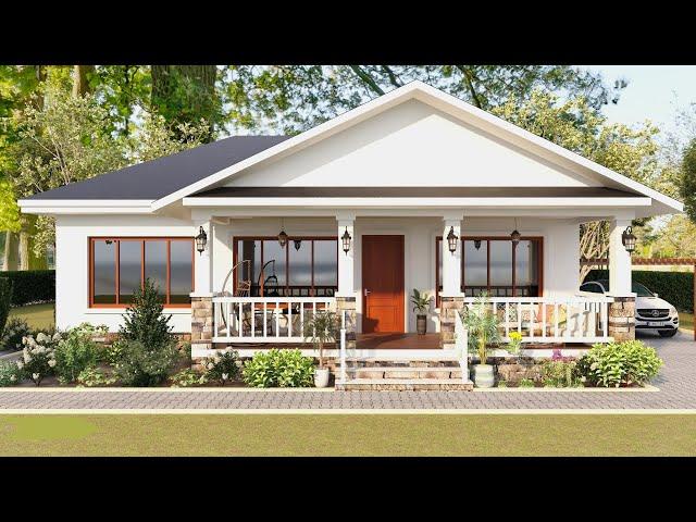 Small House 12.8  x 12.9 Meters - With Floor Plan( 1504.4ft² )