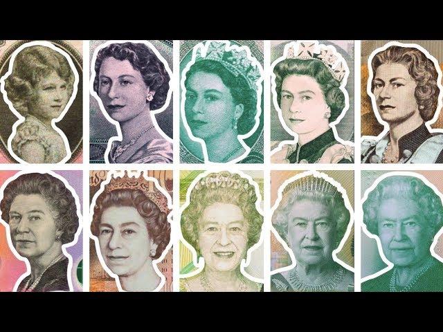 The Queen's Life Told Through Banknotes & Coins