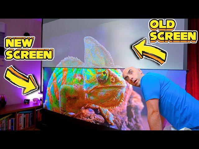 ALR Projector Screens WILL Replace Your TV | Side By Side Comparison