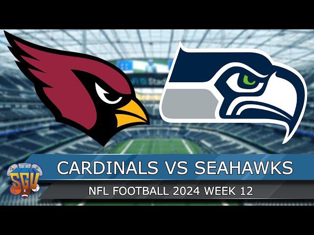 Arizona Cardinals vs Seattle Seahawks | NFL Week 12 2024 Full Game Highlights (Madden 25 Sim)