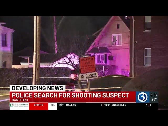 Police search for shooting suspect in Hartford