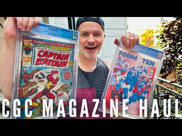 Unboxing CGC Magazines - FOOM! and Captain Britain Bronze Age Keys