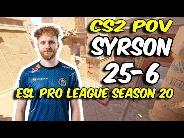 CS2 POV | BIG syrsoN (25/6) vs fnatic (Ancient) @ ESL Pro League Season 20