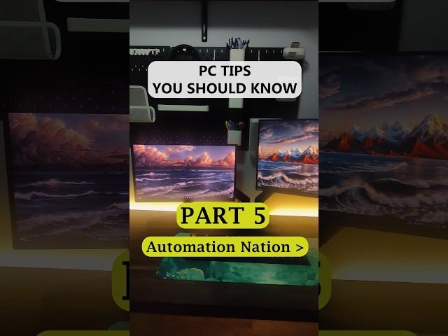 PC Tips you should know. Part 5. #pctips #windows #automation #techtips