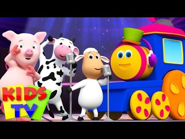 Animal Sounds Songs for Kids | kids tv shows | Going To The Zoo | Bob The Train | Funny Animals