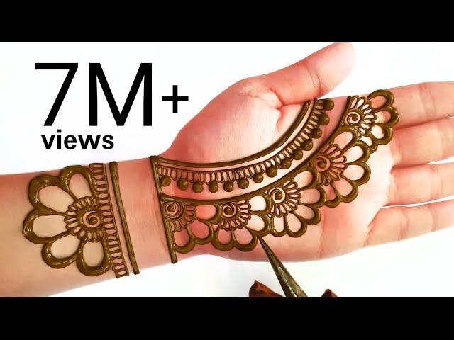 Easy Simple Floral Diwali Mehndi Design | Stylish Mehndi Design for Hands | आसान मेंहदी डिजाइन