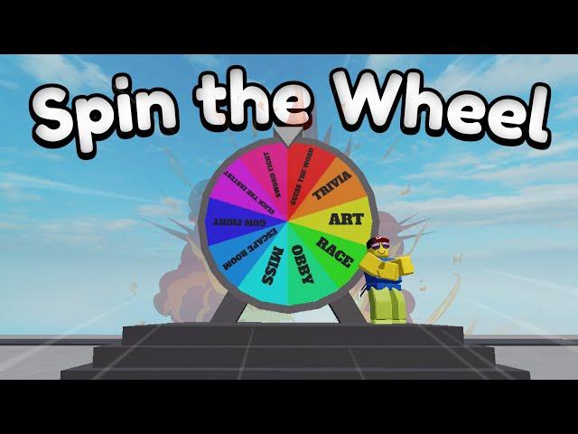 Spin the Wheel Challenge! (Roblox Obby Creator)