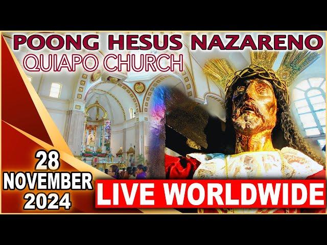 Quiapo Church Live Mass Today - 28 November 2024 (Thursday) HEALING MASS