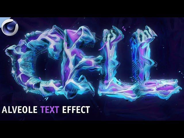 Tutorial: C4D Alveole Text Effect by Qehzy