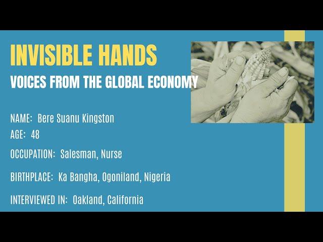 Invisible Hands: Bere Suanu Kingston