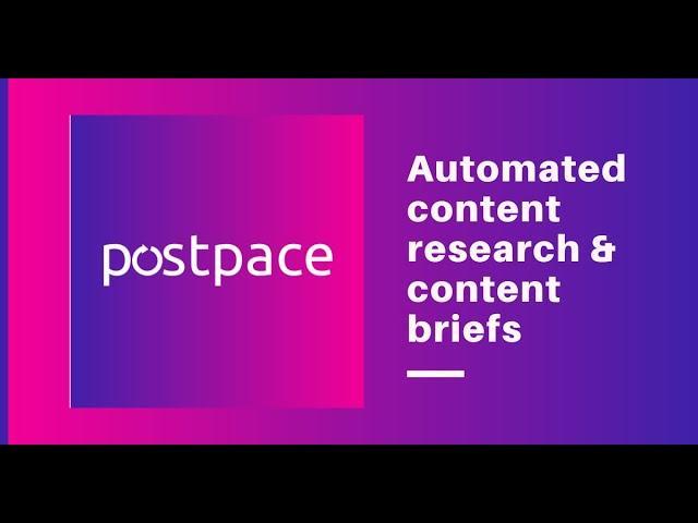 How to create a content brief in postpace?