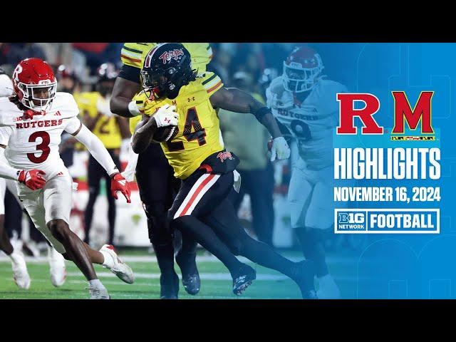 Rutgers at Maryland | Highlights | Big Ten Football | 11/16/2024